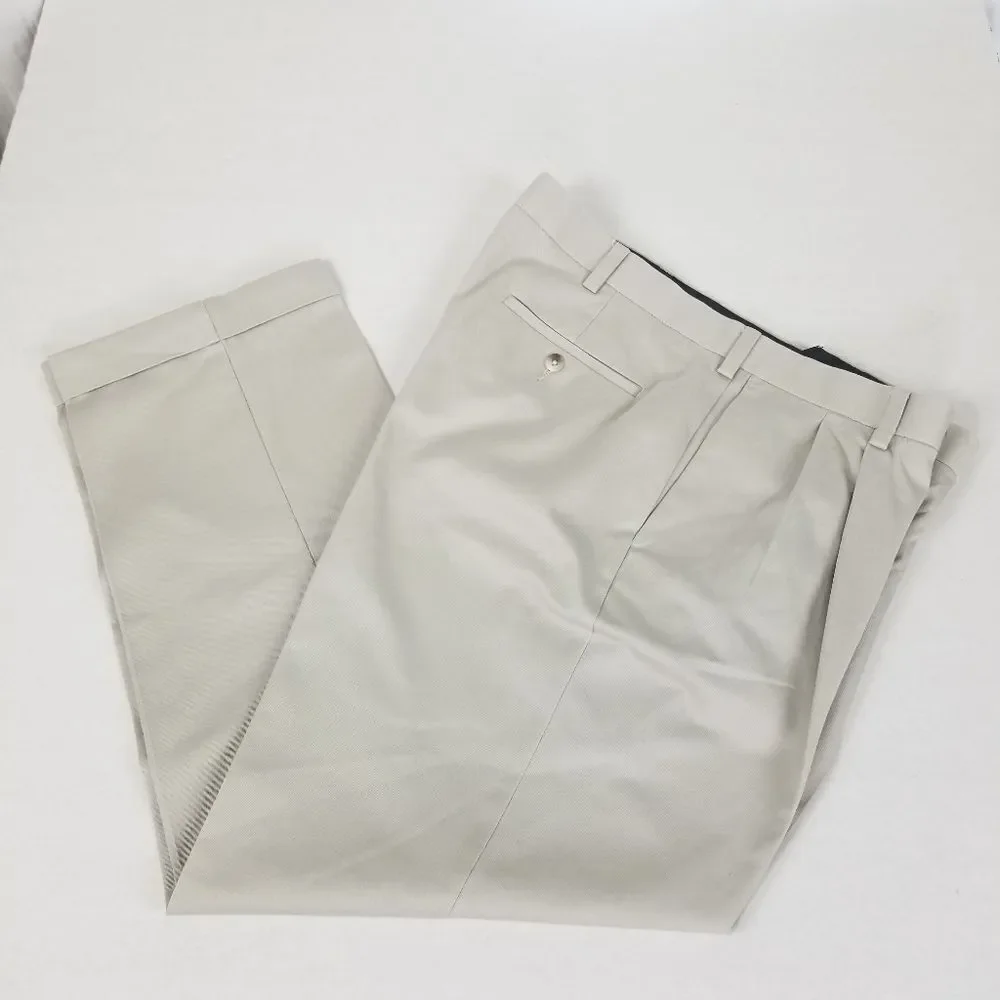 Savane Select Edition Light Khaki Cotton Dress Pants‎ Size 38/30